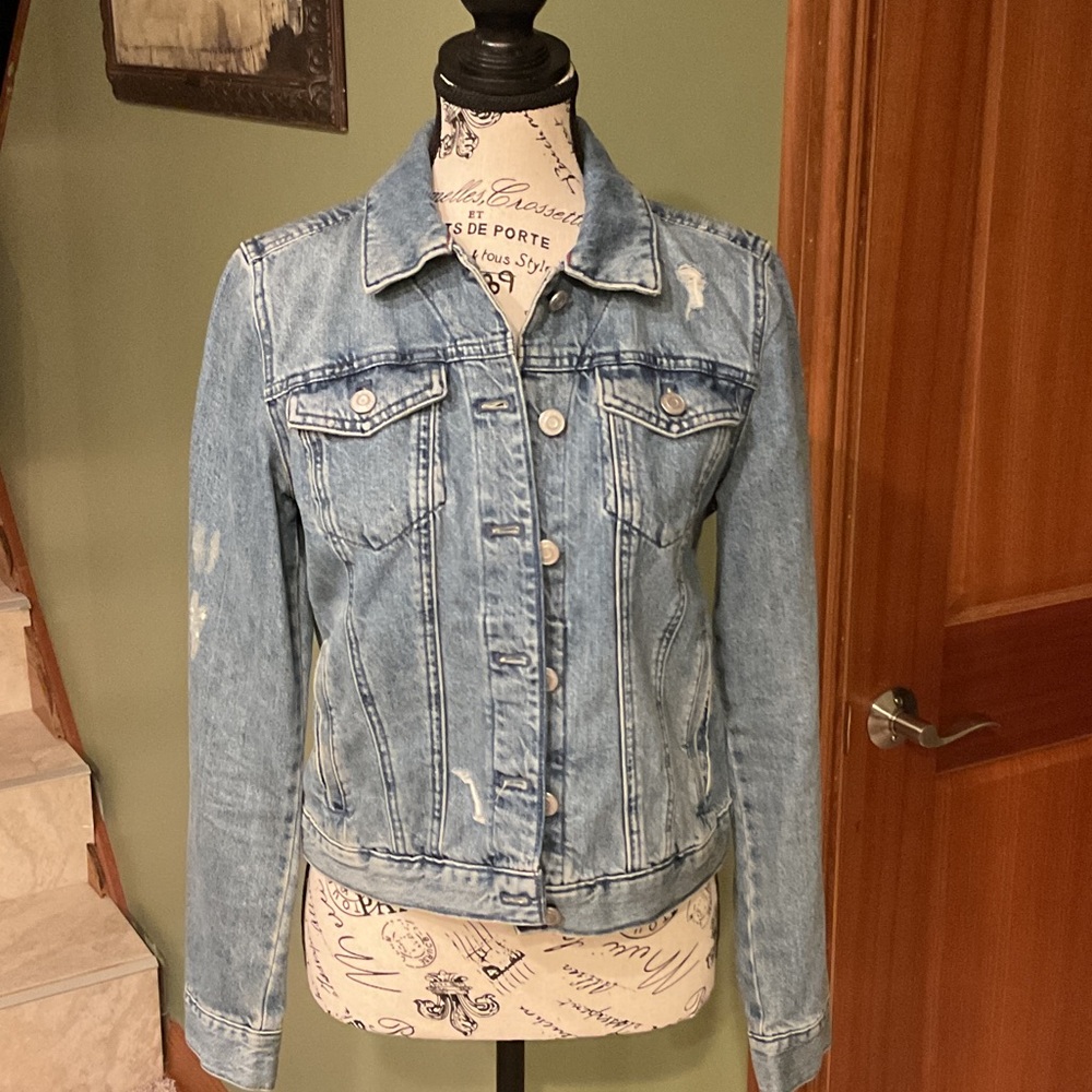 Tommy Hilfiger Light Blue Denim Jacket, Size S - Picture 5 of 9